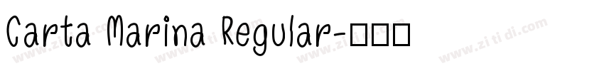Carta Marina Regular字体转换